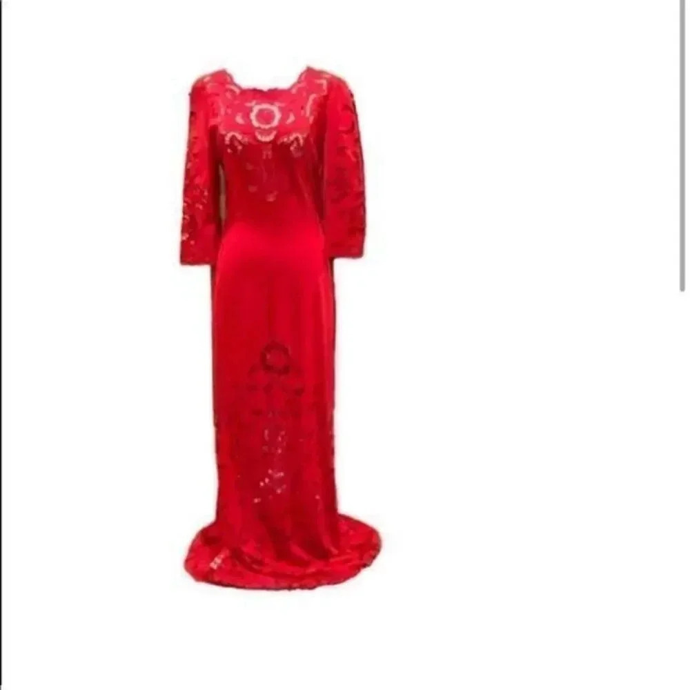 Gorgeous long dress Special Occasion red dress